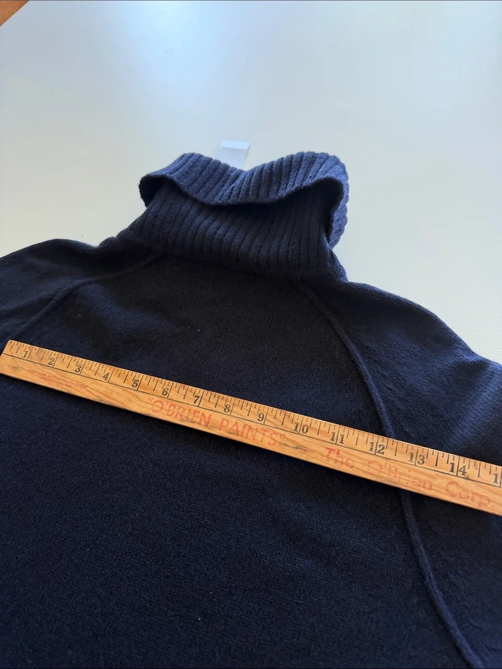 Todd Snyder Navy Nomad Turtleneck Sweater Sz S.  New/Flawed. Box53